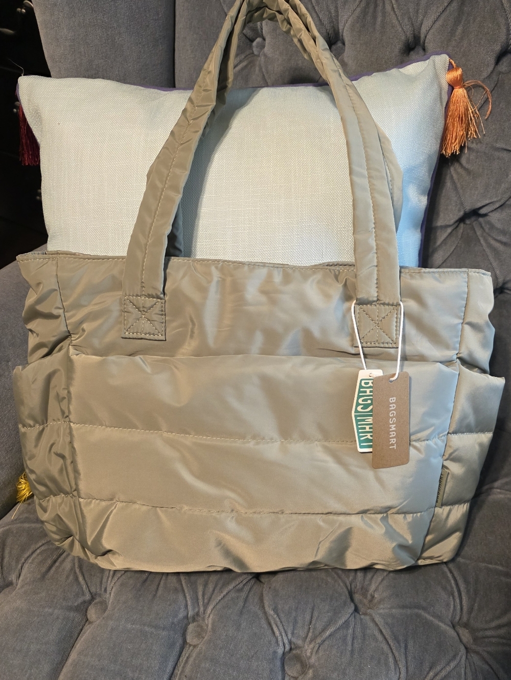 Bag Smart Puffy Tote Bag